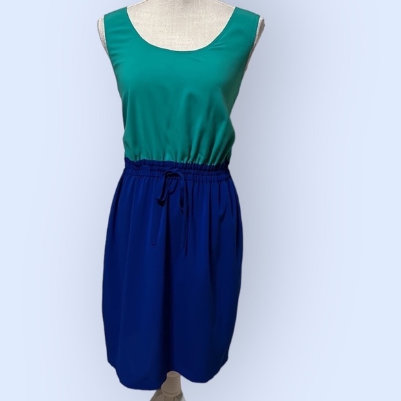 Calvin Klein Dresses & Skirts - Calvin Klein sleeveless green/blue dress .,size 12